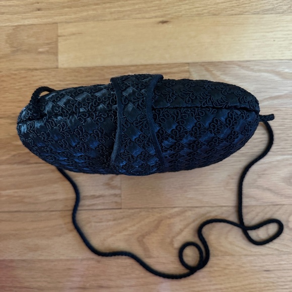 Carla Marchi Black Evening Bag Shoulder Bag - Picture 4 of 11